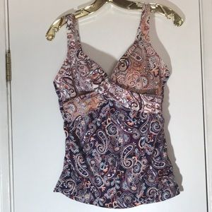 EUC LAND’S END TANKINI TOP 6D
